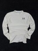 Under Armour White Compression Sports T-Shirt | Stretch Fit Gym & Training Wear (M)