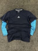 Adidas ClimaCool Long Sleeve Compression Top – Navy Blue