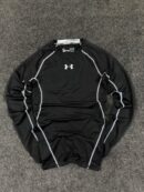 Under Armour HeatGear Compression Long Sleeve Top – Black (Size S)