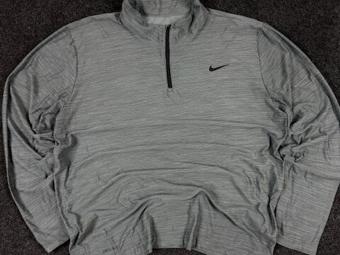 Nike Dri-FIT Quarter-Zip Training Top – Grey