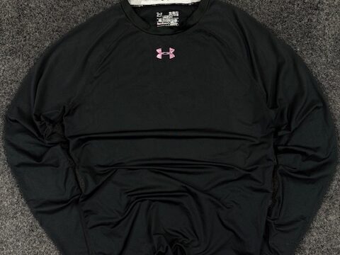 Under Armour HeatGear Black Dri-Fit Full Sleeve T-Shirt (XL)