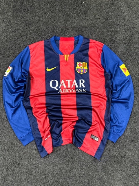 Nike FC Barcelona Long Sleeve Dri-Fit Football Jersey – Size M