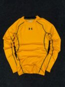 Under Armour HeatGear Compression Full Sleeve T-Shirt | Yellow | Size S