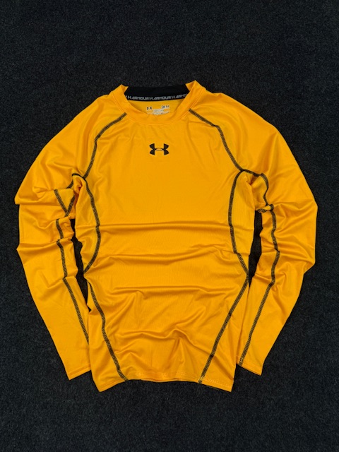 Under armour heatgear compression full sleeve t-shirt | yellow | size s Under Armour HeatGear Compression Full Sleeve T-Shirt | Yellow | Size S