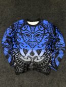 Printed Blue Black Compression Rashguard Full Sleeve – Size L