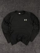 Under Armour HeatGear Compression Long Sleeve Top – Black (Size XL)