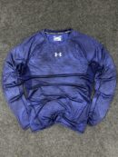 Under Armour HeatGear Compression Long Sleeve Top – Blue (Size L/XL)