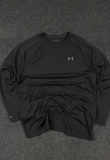 Under Armour Black Compression Long Sleeve T-Shirt | Size XXL