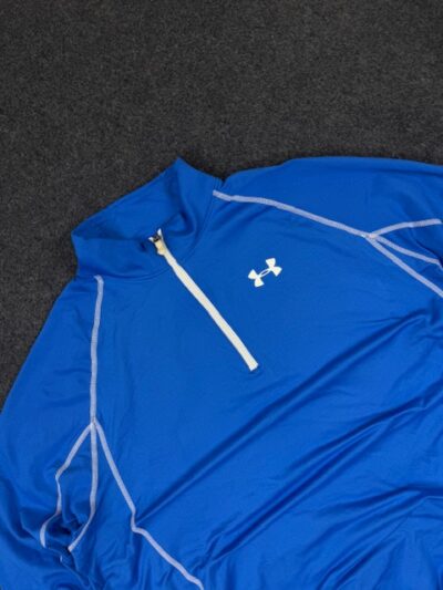 Under Armour ColdGear Half-Zip Compression Top – Blue | Size 3XL