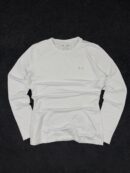 Under Armour ColdGear Fitted Long Sleeve Compression Top – White (Size L)