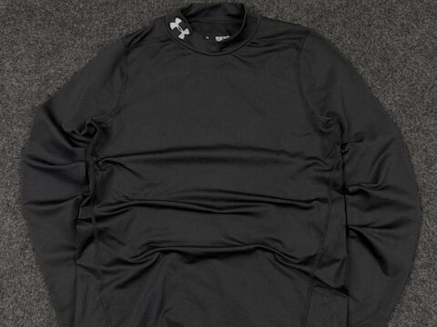 Under Armour ColdGear Fitted Mock Neck Compression Top – Black - XS
