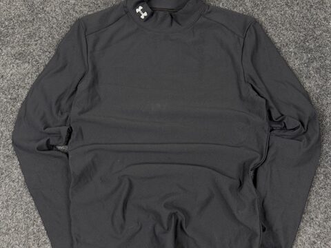 Under Armour Women’s Black ColdGear Mock Neck Top (Stretch Fit)