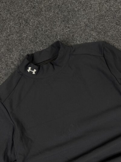 Under Armour Women’s Black ColdGear Mock Neck Top (Stretch Fit)