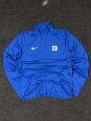 Nike Dri-FIT Duke Blue Quarter-Zip Sports T-Shirt | Size M/L