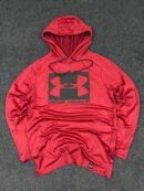 Under Armour Red Lightweight Sports Hoodie T-Shirt – SMALL