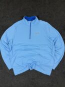 Under Armour HeatGear Quarter Zip Training Top – Light Blue – 2XL