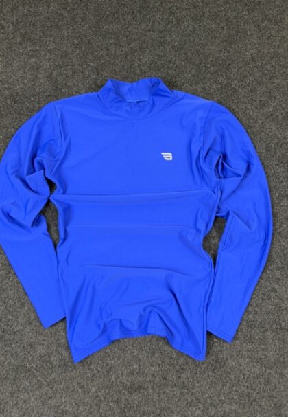 Game Gear Blue Compression Long Sleeve Training Top (Size M)