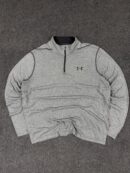 Under Armour HeatGear ¼ Zip Long Sleeve Performance Top – Grey – L/XL
