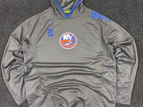 New York Islanders NHL Hooded Training Pullover – Grey (XL)