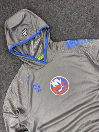 New York Islanders NHL Hooded Training Pullover – Grey (XL)