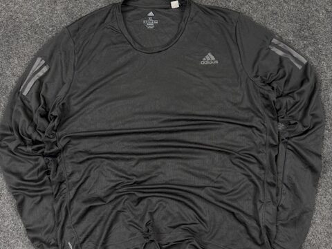 Adidas ClimaCool Running Long Sleeve T-Shirt – Black (XL)
