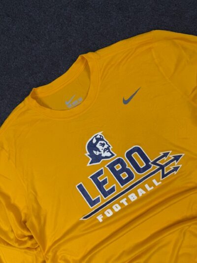 Nike Dri-Fit LEBO Football Long Sleeve Training T-Shirt – Yellow (L)