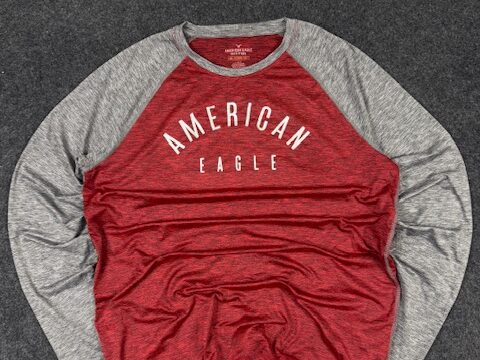 American Eagle Sports Dri-Fit Stretch T-Shirt | Lightweight Summer Activewear – XL