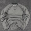 Under Armour HeatGear Grey Compression T-Shirt | Long Sleeve Gym Wear | Size M/L – – MyThriftKart