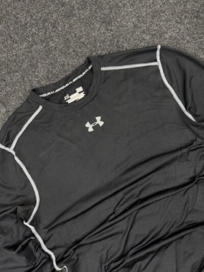 Under Armour ColdGear Compression T-Shirt Black | Men’s L | Stretch Fit Gym Wear