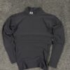 Under Armour ColdGear Mock Neck Compression Top – Black | XS | Stretch Fit Gym Wear – – MyThriftKart