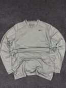 Nike Pro Combat Dri-Fit Grey Compression T-Shirt | Gym & Training Wear | Size XL |