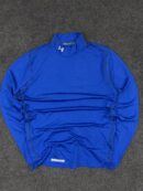 Under Armour ColdGear Fitted Blue Thermal Compression Top – Stretch Gym Wear (M)