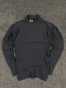 Under Armour Black Compression Mock Neck Long Sleeve | HeatGear | Size S