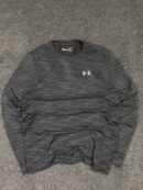 Under Armour HeatGear Threadborne Long Sleeve Training T-Shirt Grey – Size M