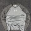 Under Armour HeatGear Fitted Long Sleeve Training T-Shirt Grey M/L – – MyThriftKart