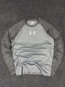 Under Armour HeatGear Fitted Long Sleeve Training T-Shirt Grey M/L