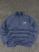 Under Armour Half Zip Lightweight Training Sweatshirt Navy Blue – M/L