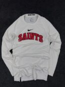 Nike Pro Dri-Fit Saints Long Sleeve Compression T-Shirt | White | Size S