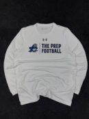 Under Armour HeatGear “The Prep Football” Performance Long Sleeve T-Shirt | White | M/L