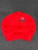 Nike Dri-Fit Big Red Machine 1/4 Zip Training Sweatshirt – Red (Size L)