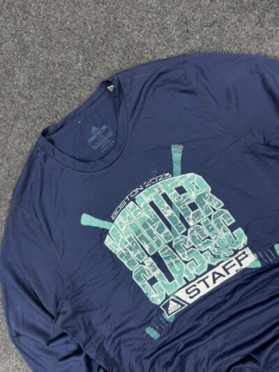 Adidas Boston Winter Classic Long Sleeve Training T-Shirt Navy Blue – L