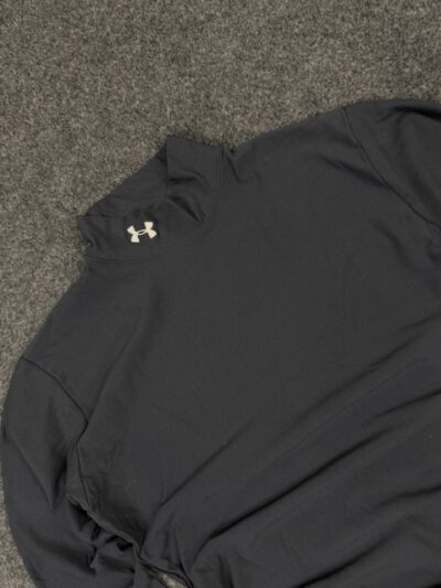 Under Armour ColdGear Mock Neck Full Sleeve Compression T-Shirt – Black (XL)