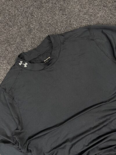 Under Armour ColdGear Black Compression Long Sleeve T-Shirt – Gym & Training Wear | 2XL
