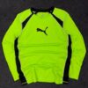 Puma Neon Green Compression Long Sleeve Training T-Shirt | Stretchy Gym & Sports Wear – XS – – MyThriftKart