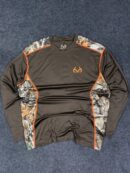 Realtree Camo Panel Long Sleeve Performance T-Shirt for Outdoor & Active Wear – XL