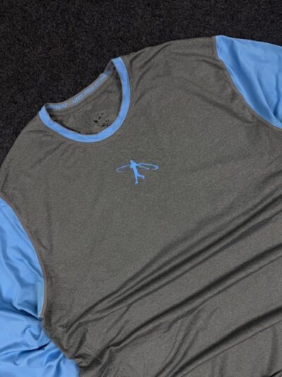 Nike Pro Dri-Fit 3/4 Sleeve Training T-Shirt Grey/Blue – L/XL