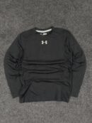 Under Armour HeatGear Fitted Long Sleeve Compression Top – Black | Size XXS