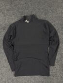 Under Armour Black Mock Neck Compression Top – Size M