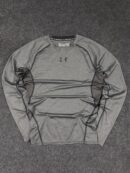 Under Armour HeatGear Grey Compression Full Sleeves T-Shirt – M/L