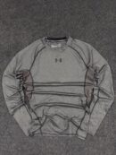 Under Armour HeatGear Compression Long Sleeve Grey T-Shirt – Size M